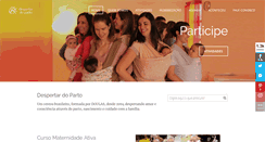 Desktop Screenshot of despertardoparto.com.br