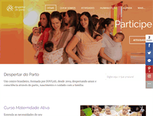Tablet Screenshot of despertardoparto.com.br